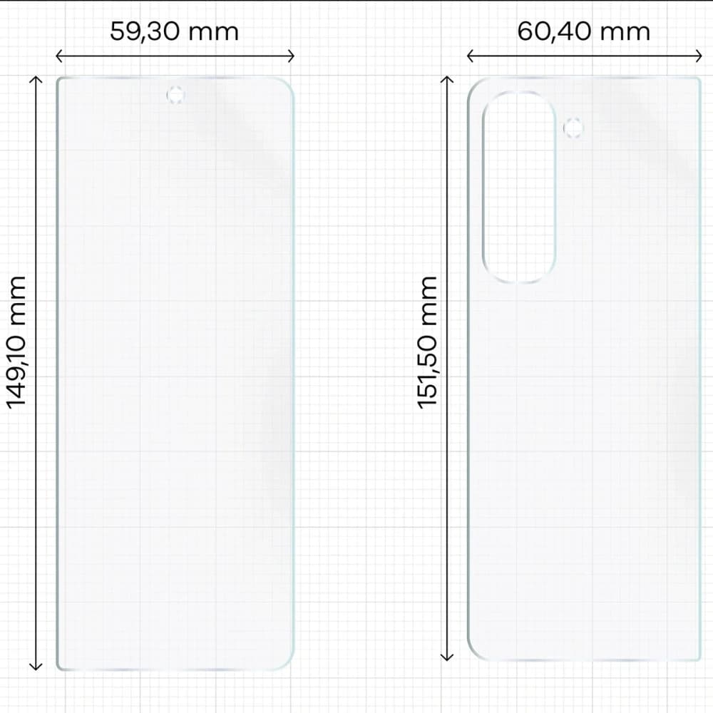 Bizon Glass Hydrogel Csomag Samsung Galaxy Z Fold5 - 2