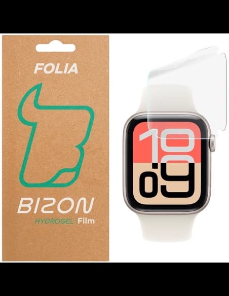 Bizon skleněná ochranná fólie Hydrogel pro Apple Watch SE 3 / SE 2 / SE / 6 / 5 / 4 44mm
