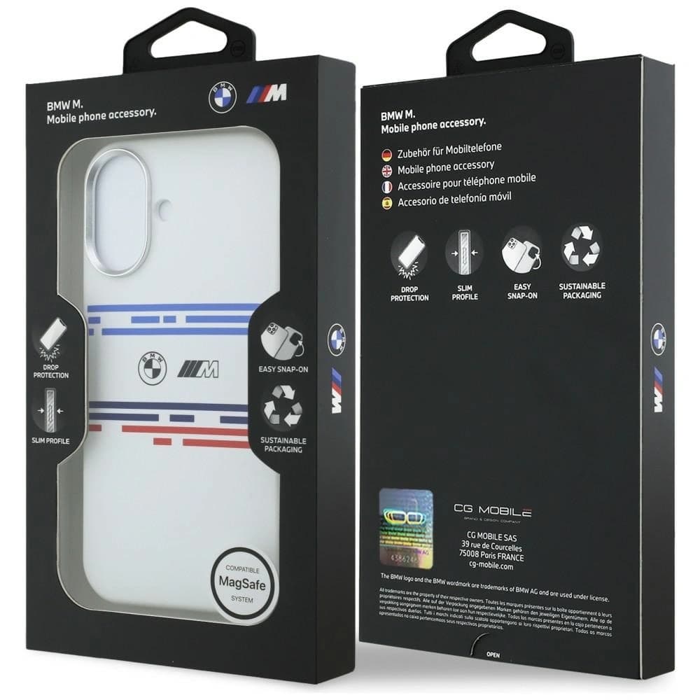 BMW M Silicon Linie Orizontală MagSafe Apple iPhone 17 alb - 8