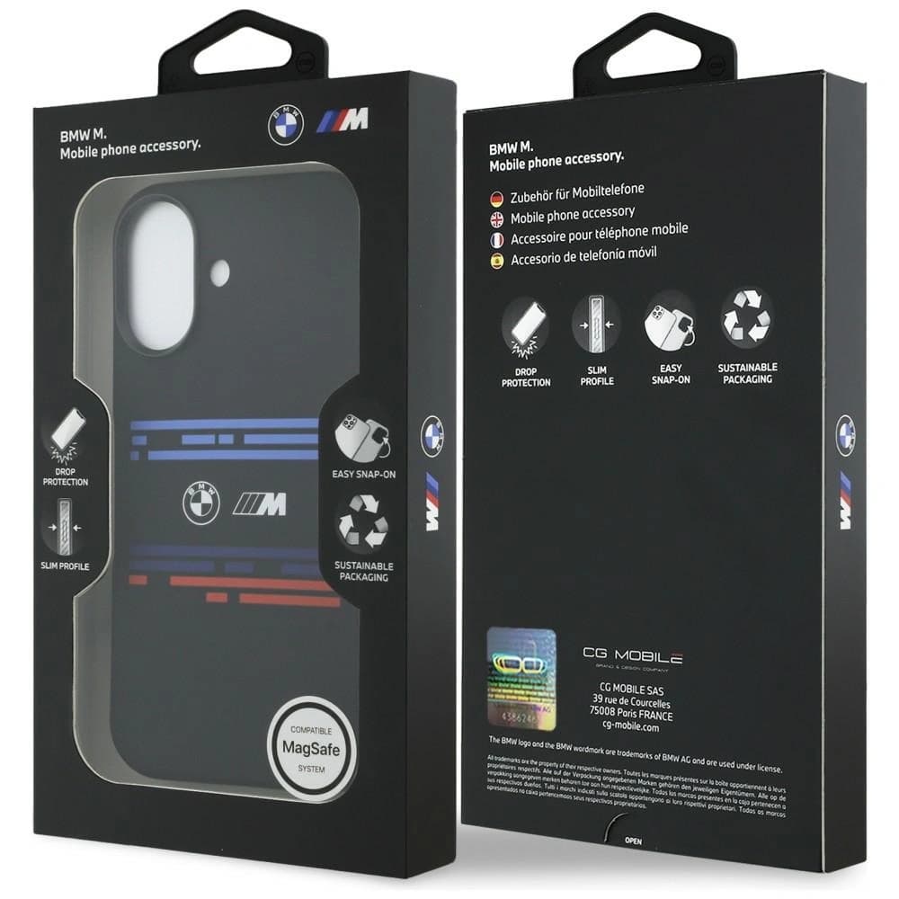 BMW M Silicon Linie Orizontală MagSafe Apple iPhone 17 negru - 8