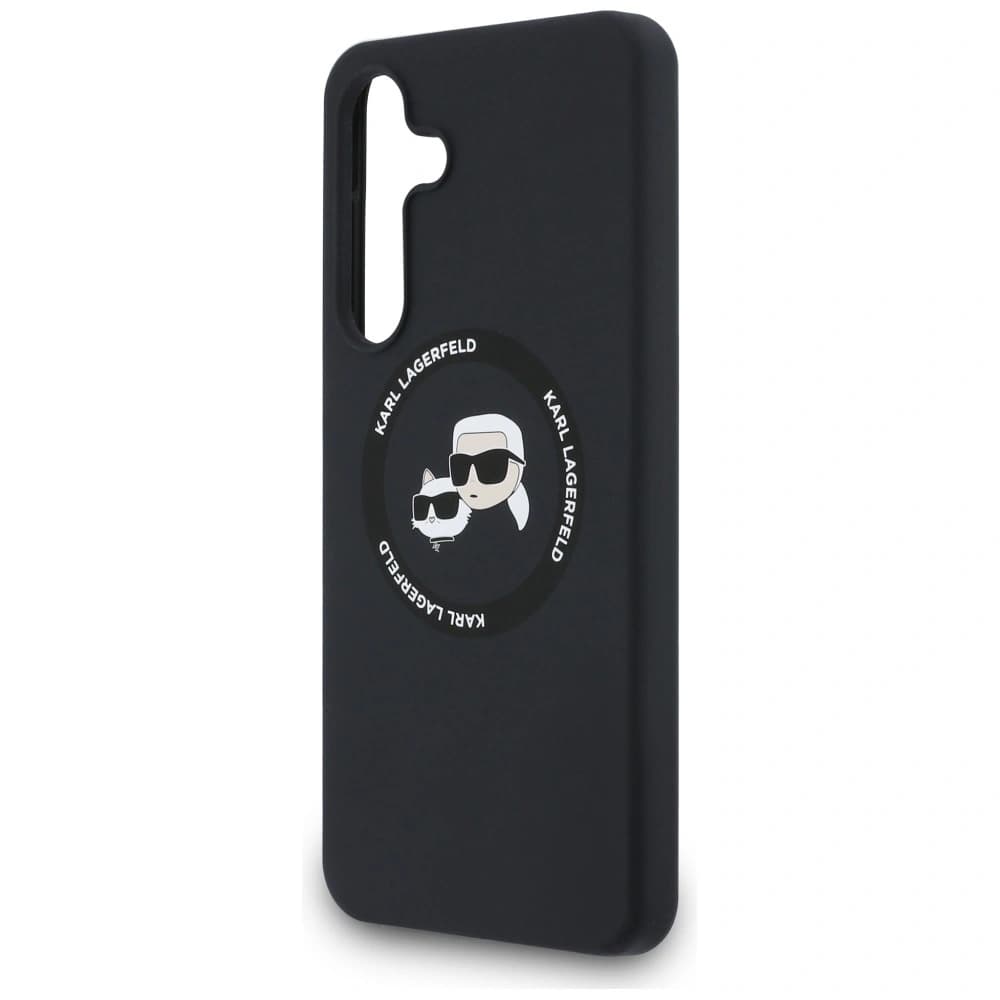 Capace din silicon Karl Lagerfeld Karl&Choupette MagSafe pentru Samsung Galaxy S25 FE negru - 6