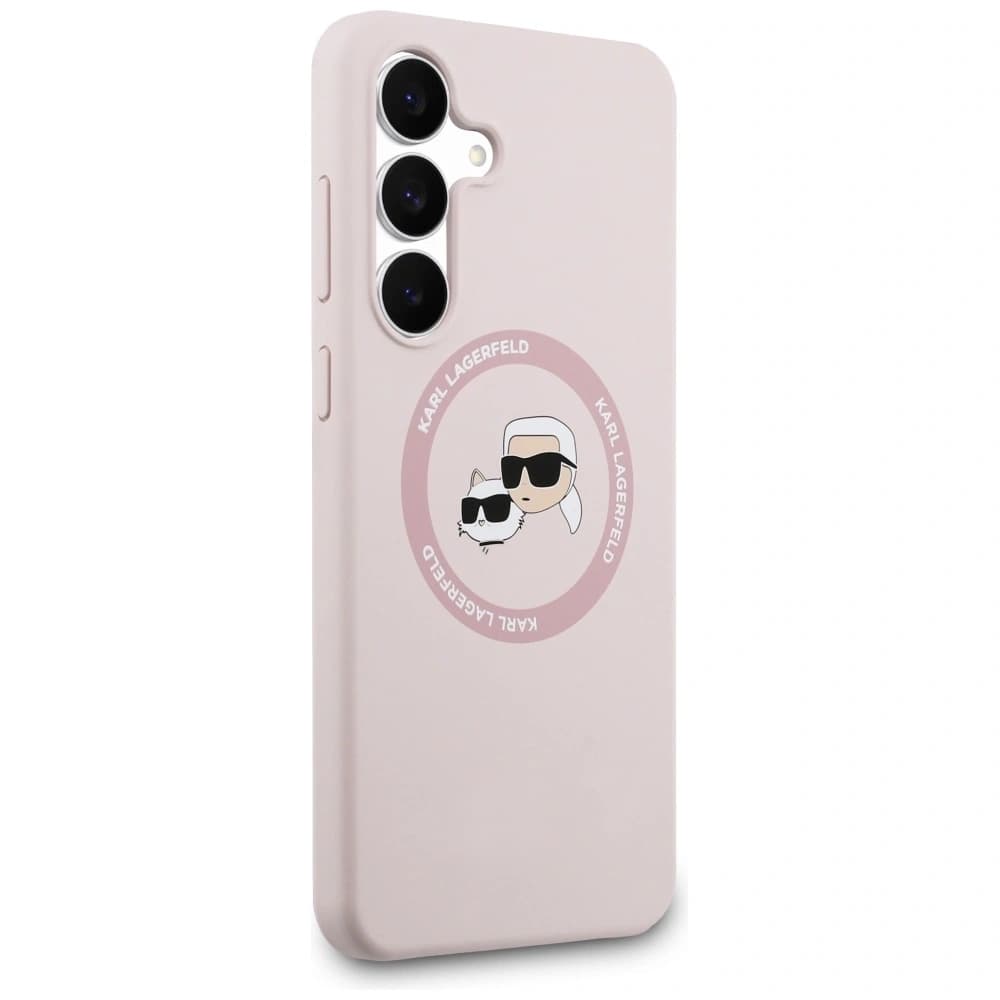 Karl Lagerfeld Silicone Karl&Choupette Heads MagSafe Samsung Galaxy S25 FE pink - 4