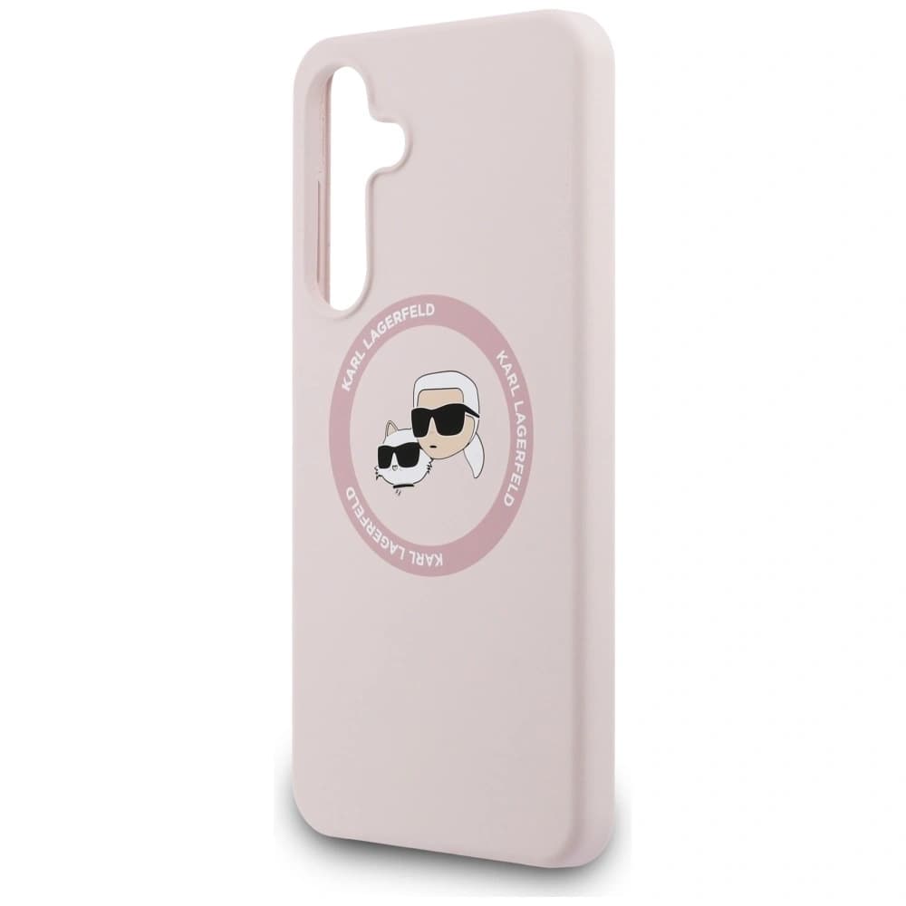 Karl Lagerfeld Silicone Karl&Choupette Heads MagSafe Samsung Galaxy S25 FE pink - 6