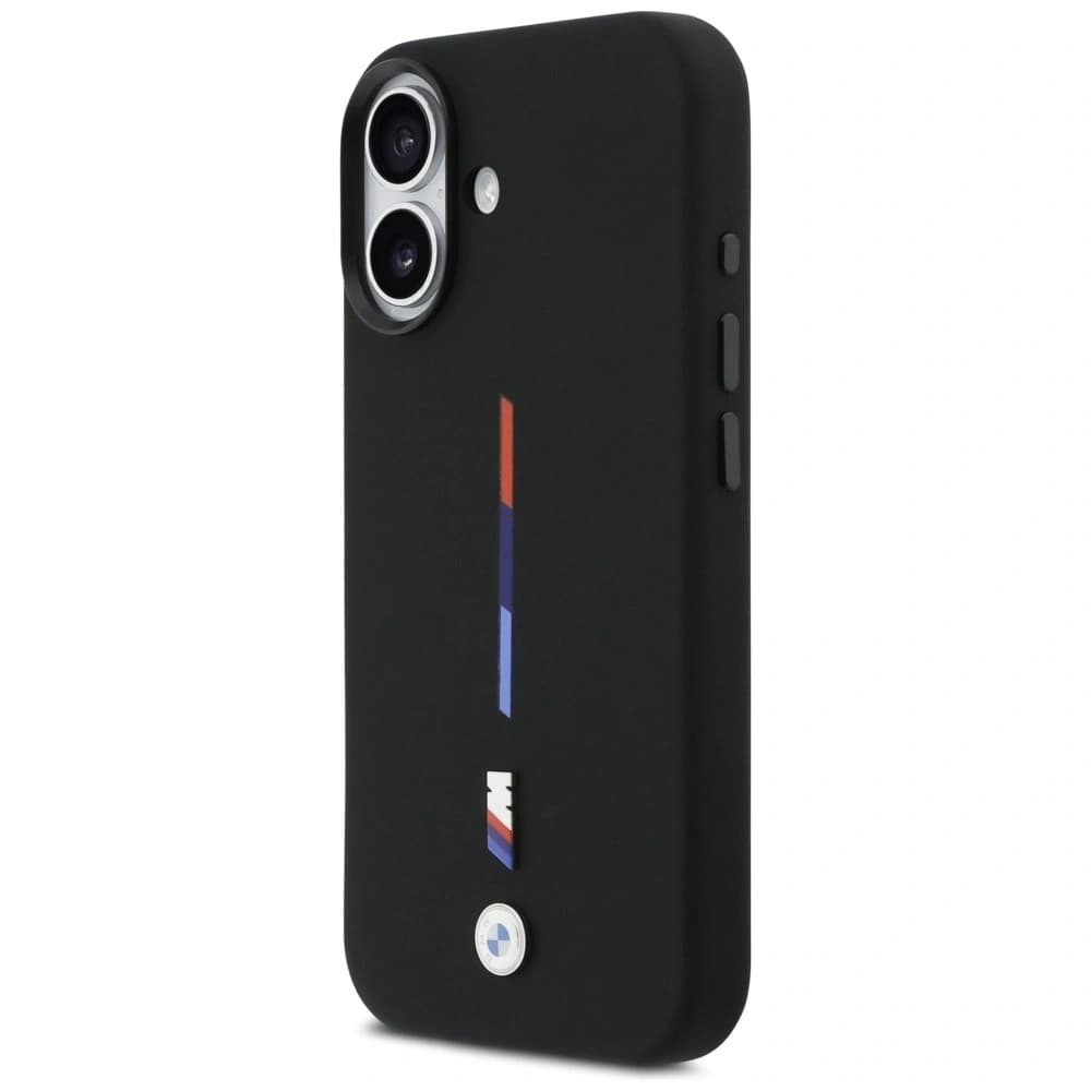 BMW M Silicon Tricolor Line MagSafe pentru Apple iPhone 17 negru - 2