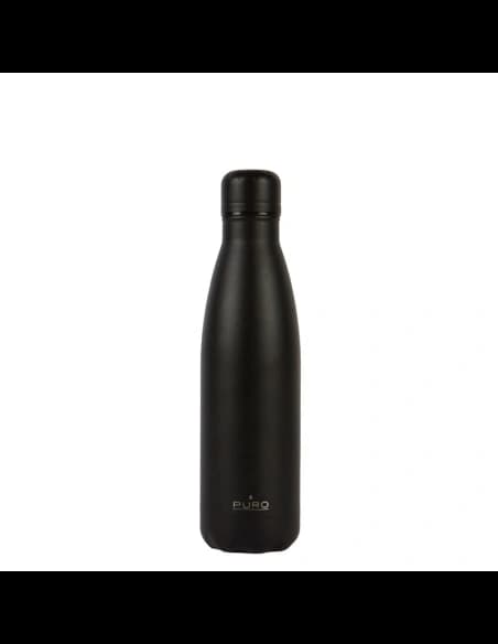 Sticlă termoizolantă din oțel inoxidabil PURO ICON 500ml (Negru) (Vopsea pulbere)