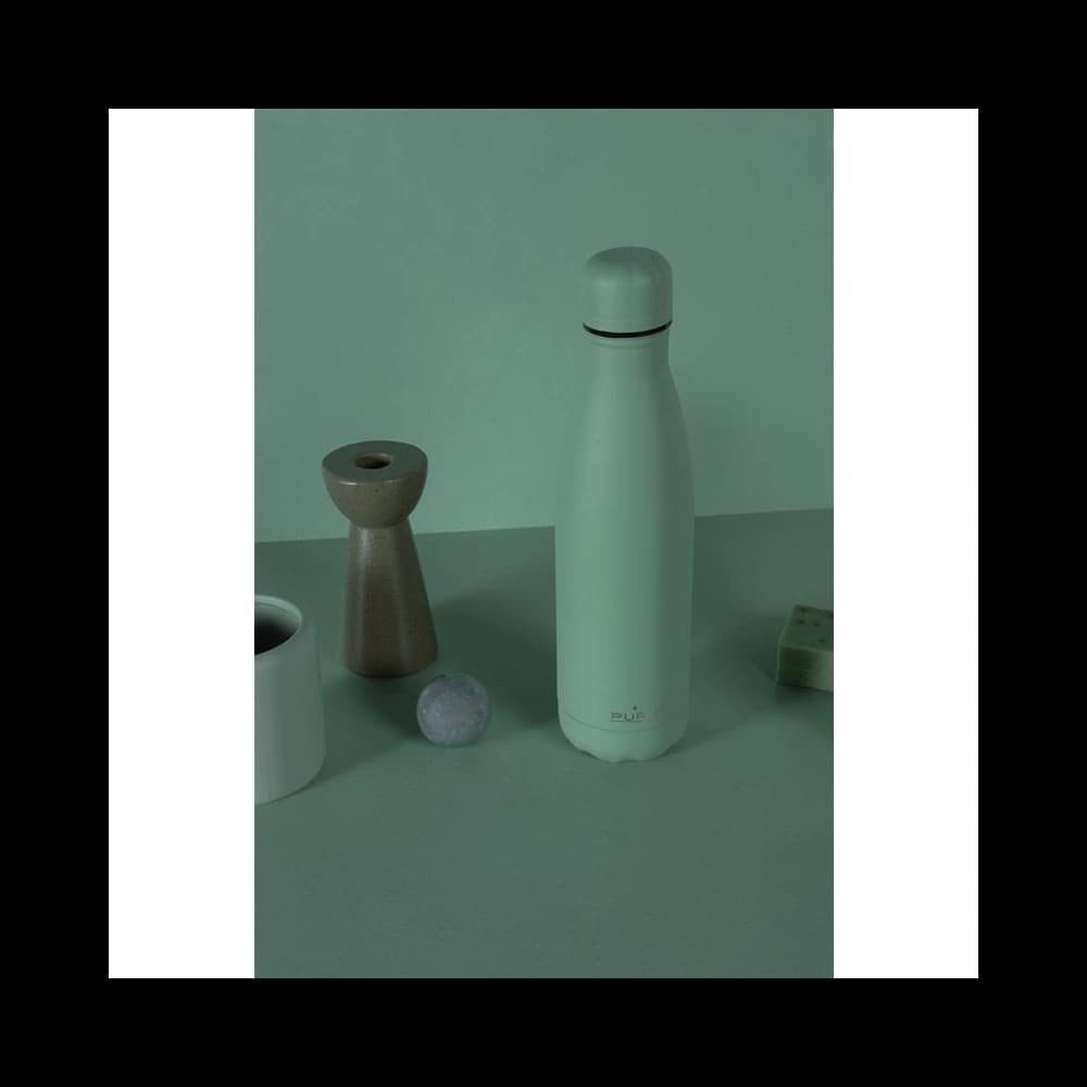 Sticlă termică din oțel inoxidabil PURO ICON 500ml (Verde) (Acoperire cu pulbere) - 6