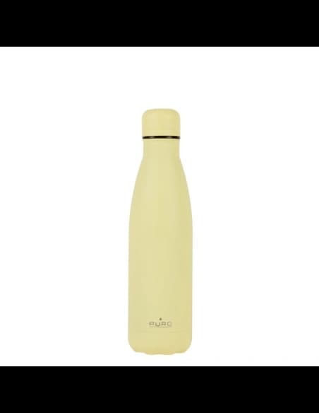 Sticlă termică din oțel inoxidabil PURO ICON 500ml (Galben deschis) (Acoperire pulbere)