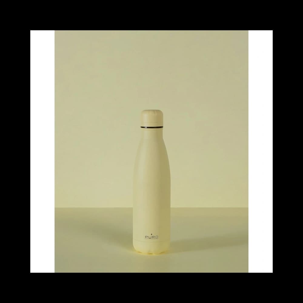Sticlă termică din oțel inoxidabil PURO ICON 500ml (Galben deschis) (Acoperire pulbere) - 2