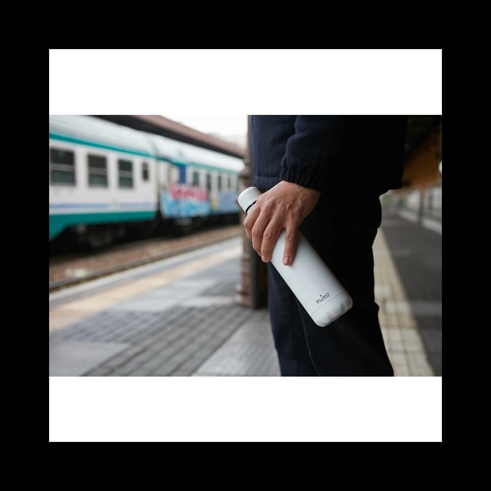 Termo láhev z nerezové oceli PURO ICON 500ml (Bílá) (Práškový nástřik) - 7