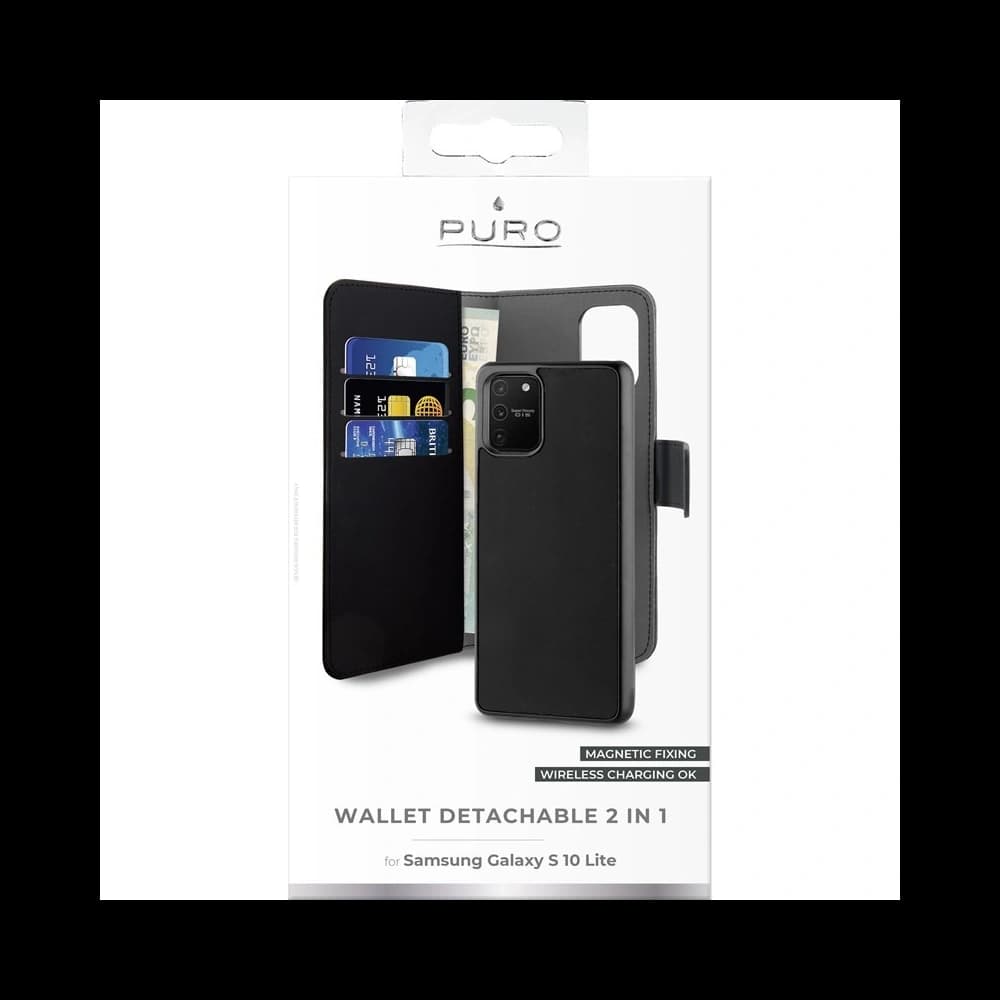 PURO Wallet Detachable 2in1 Samsung Galaxy S10 Lite (black) - 4