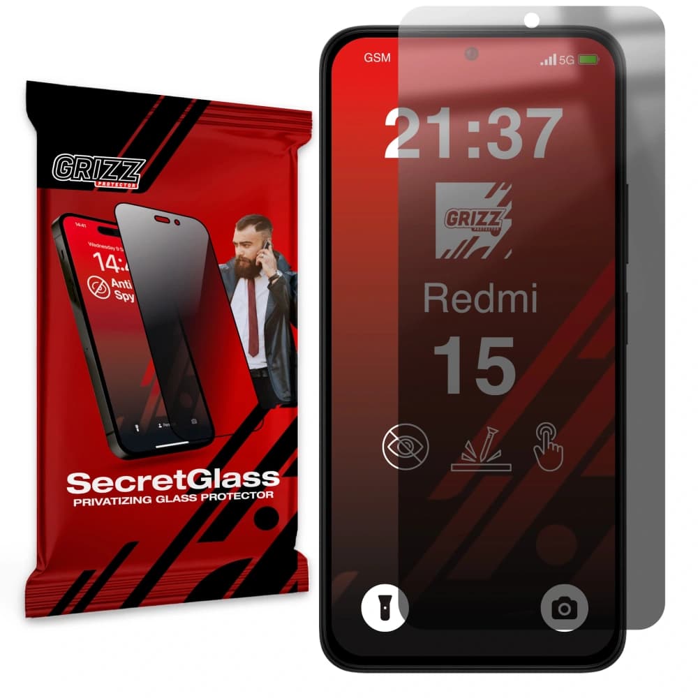 GrizzGlass Matte SecretGlass Xiaomi Redmi 15 - 1