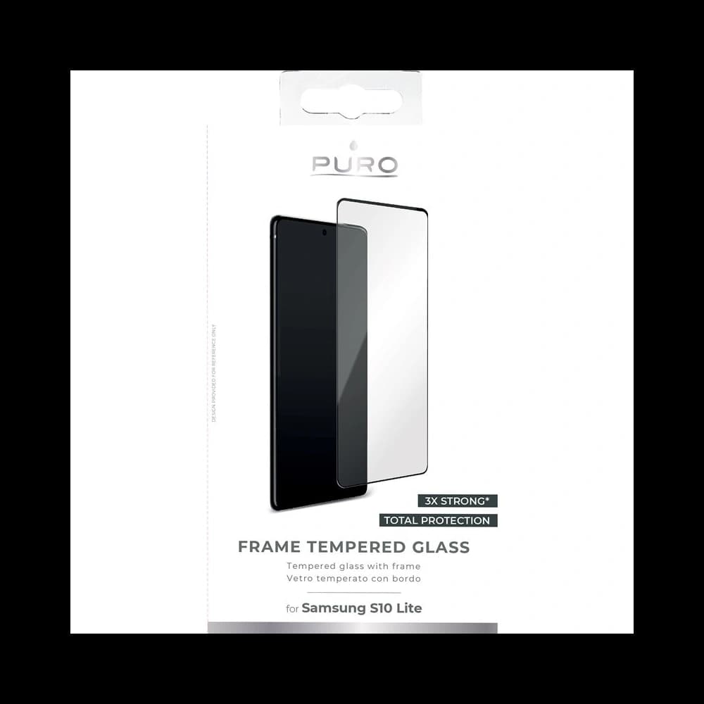 PURO Premium Full Edge Tempered Glass Case Friendly Samsung Galaxy S10 Lite - 2