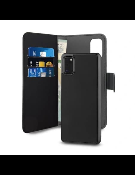 Etui PURO Wallet Detachable 2w1 Samsung Galaxy A41 (černý)