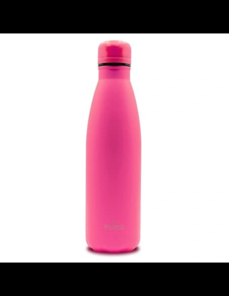 Sticlă termică din oțel inoxidabil PURO ICON Fluo 500ml (Fucsia) (Vopsea pulbere)