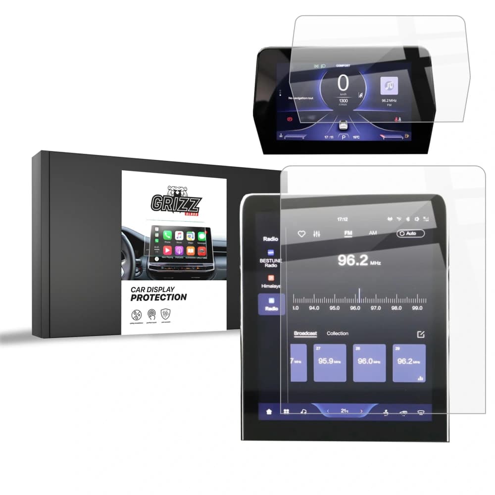 Folia ceramiczna GrizzGlass CarDisplay Protection do Bestune T90 12,6" (2023-2025) [2w1]  - 1