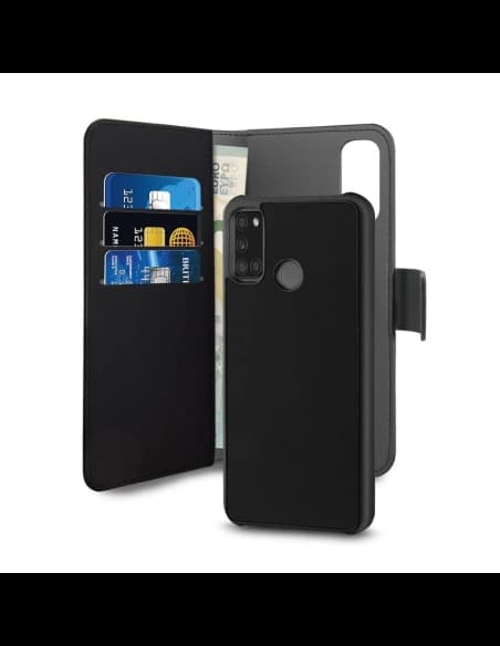 Samsung PURO Geldbörse Abnehmbare 2-in-1 Tasche Galaxy A21s (schwarz)