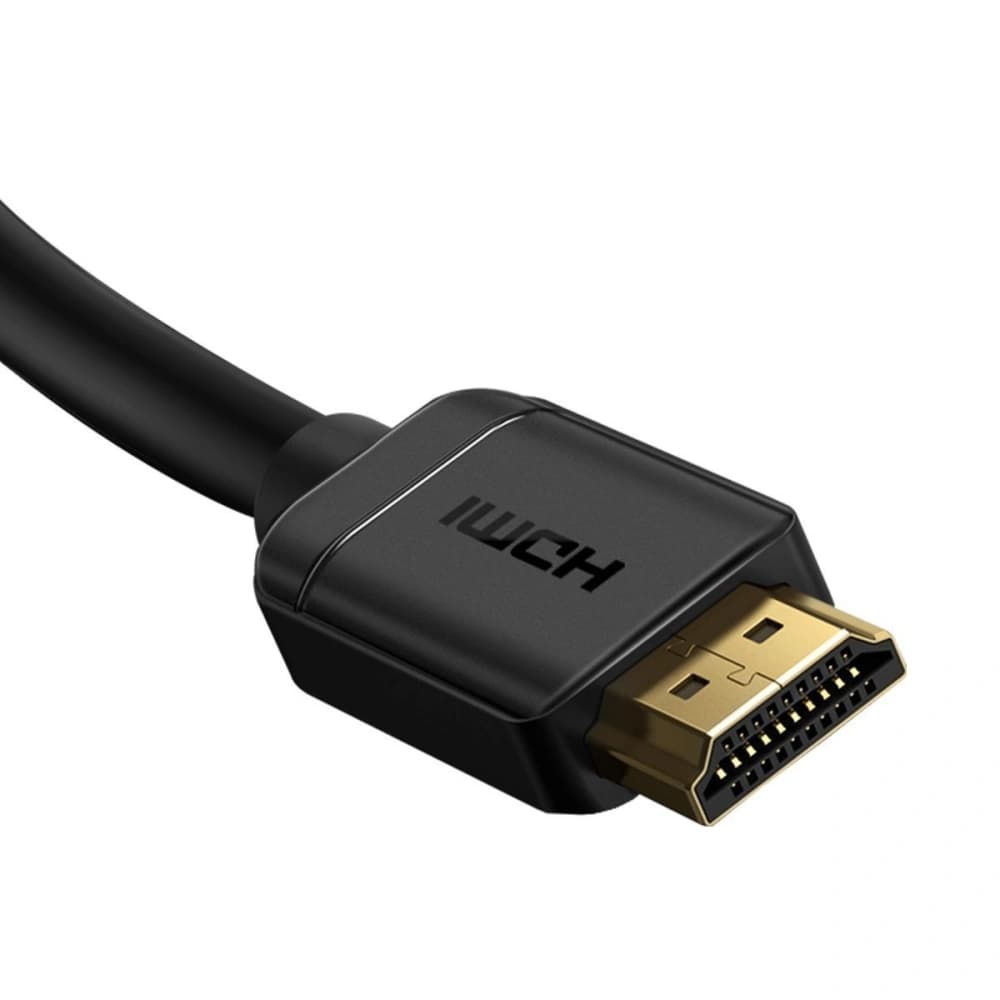 Baseus 2x HDMI 2.0 4K 60Hz Cable, 3D, HDR, 18Gbps, 3m (black) - 5
