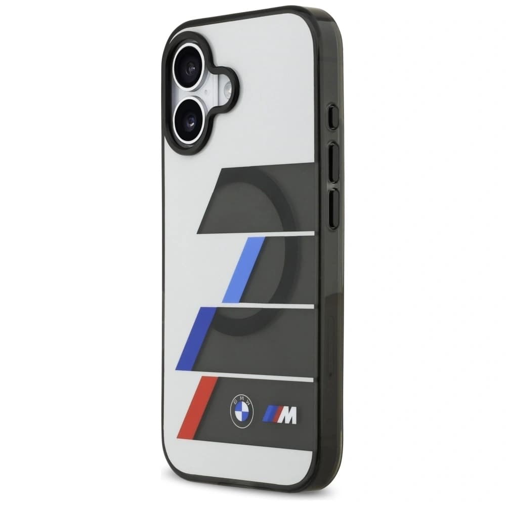 BMW M IML Butoane Metalice Linii Tricolore MagSafe Apple iPhone 17 antracit - 2