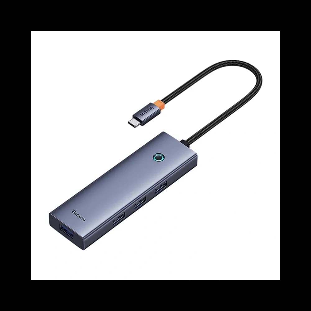 Baseus UltraJoy 4-v-1 Hub USB-C / 4xUSB-A 3.0 (šedý) - 5