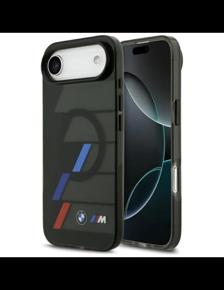 BMW M IML Metal Buttons Tricolor Lines MagSafe Apple iPhone Air black