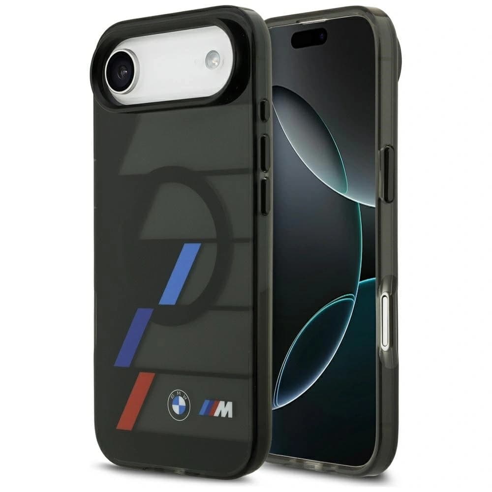 BMW M IML Metal Buttons Tricolor Lines MagSafe Apple iPhone Air black - 1