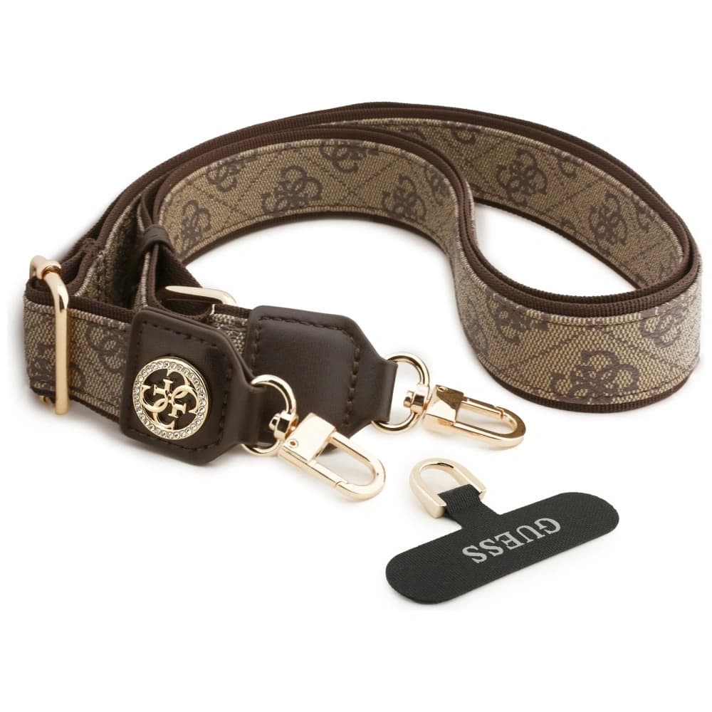 Guess Universal CBDY 4G Tether Patch Strass Logo metalic maro - 2