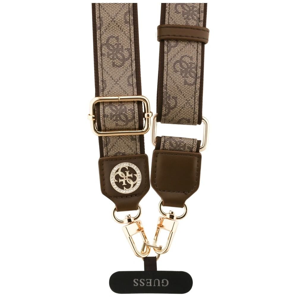 Guess Universal CBDY 4G Tether Patch Strass Logo metalic maro - 3