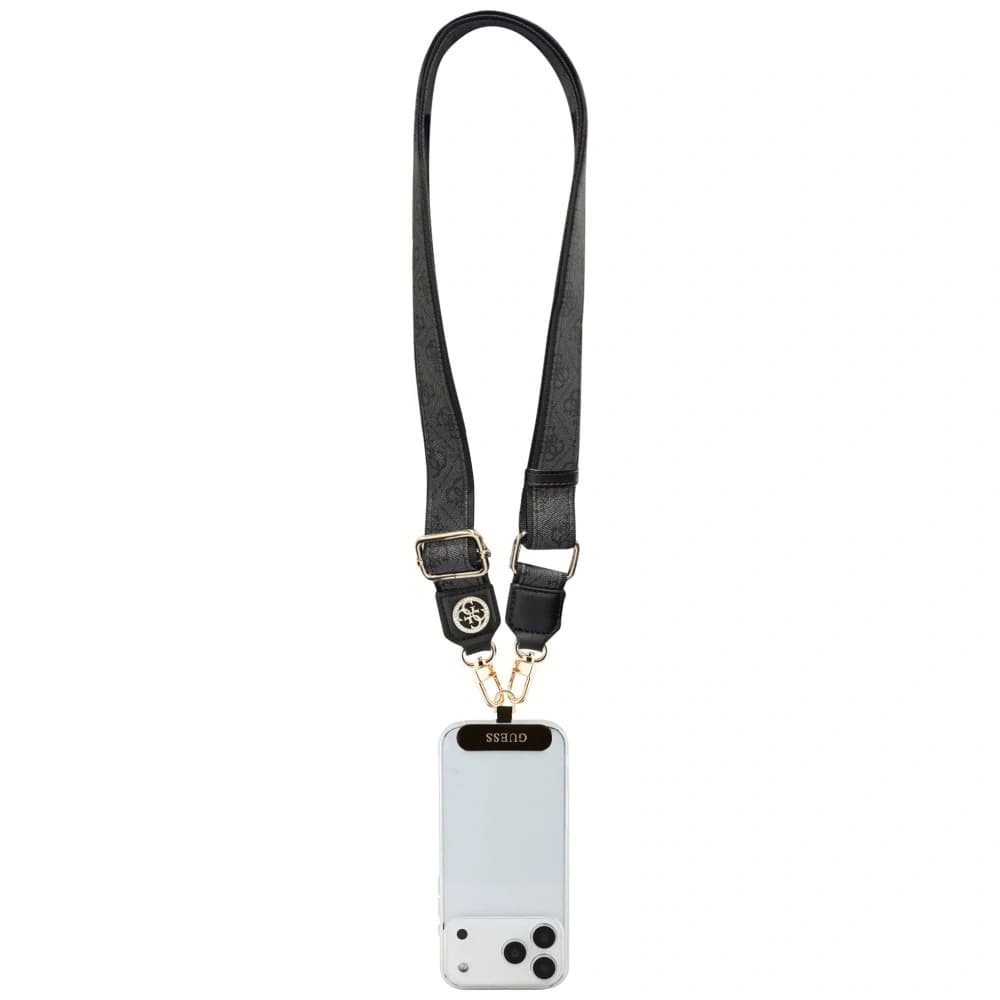 Guess Universal CBDY 4G Tether Patch Strass Metal Logo černá - 4
