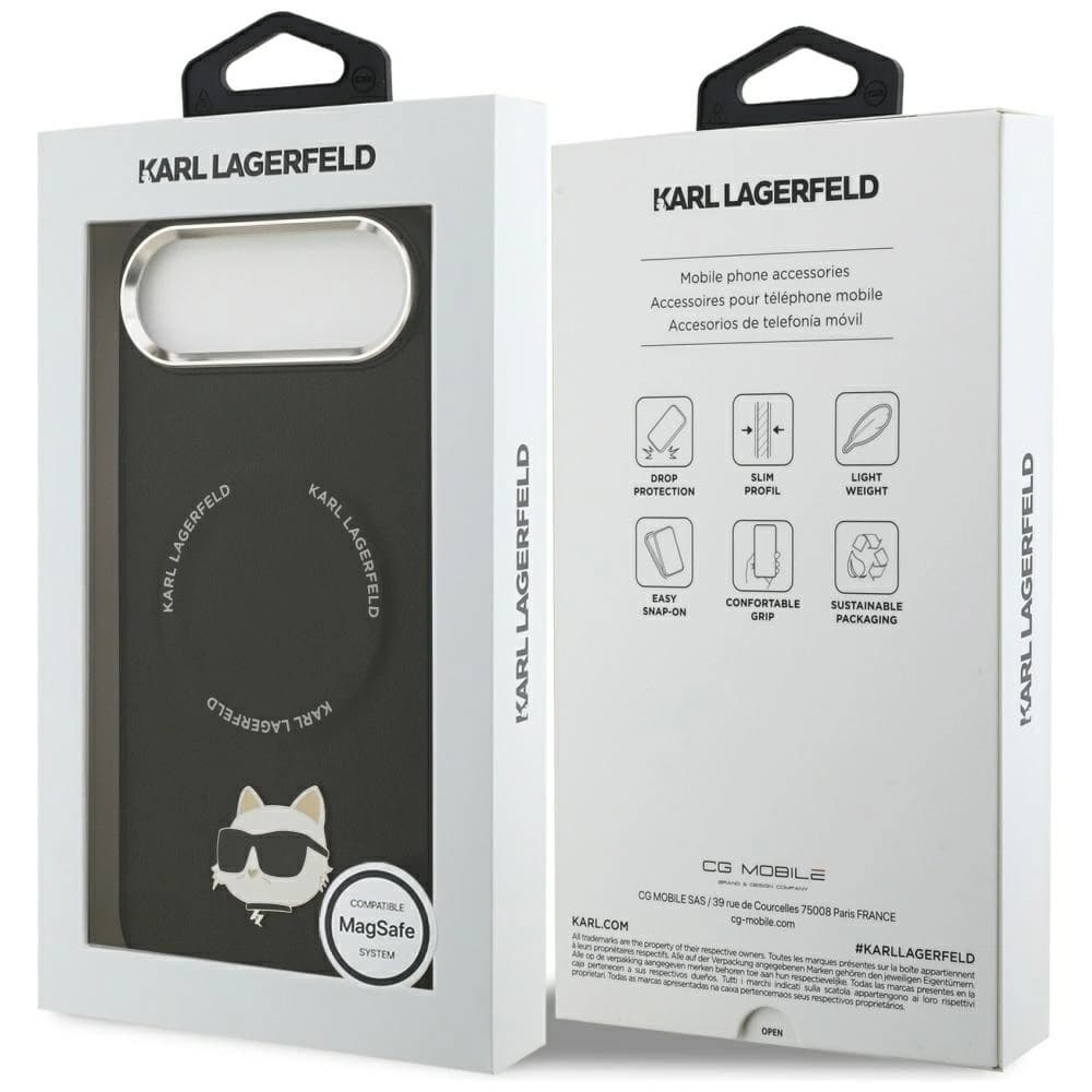 Karl Lagerfeld Choupette Pin MagSafe Apple iPhone Air black - 8