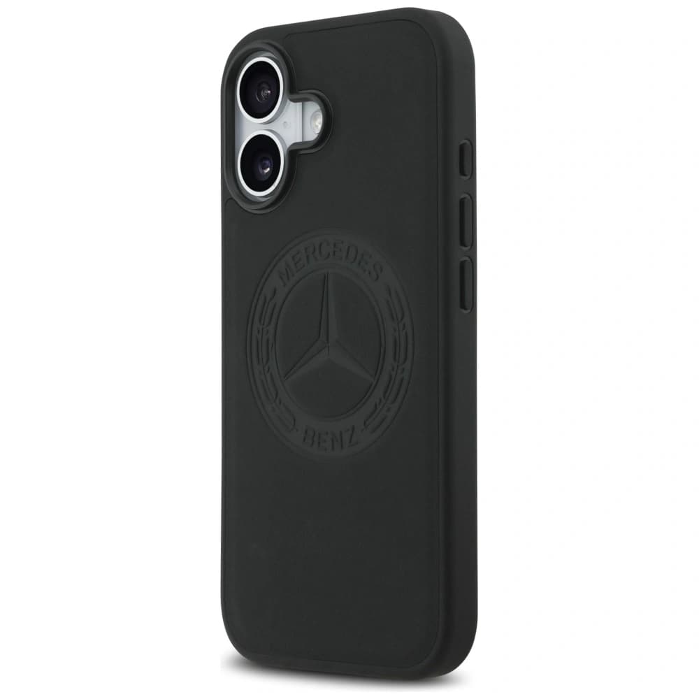 Mercedes Leather Vintage Logo MagSafe Apple iPhone 17 black - 2