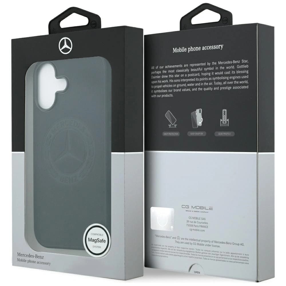 Mercedes Leather Vintage Logo MagSafe Apple iPhone 17 black - 8