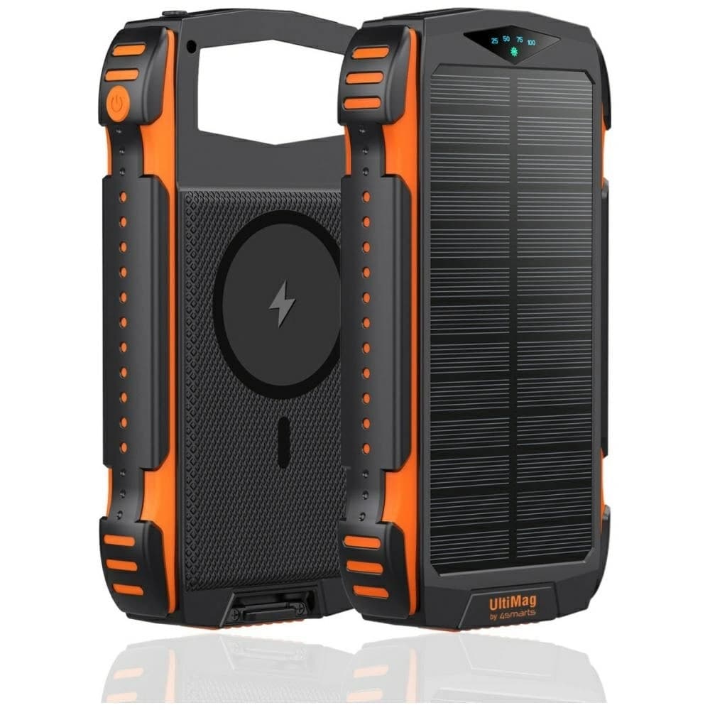 4smarts TitanPack Rugged UltiMag 20000mAh Baterie Externă Solară neagră - 1
