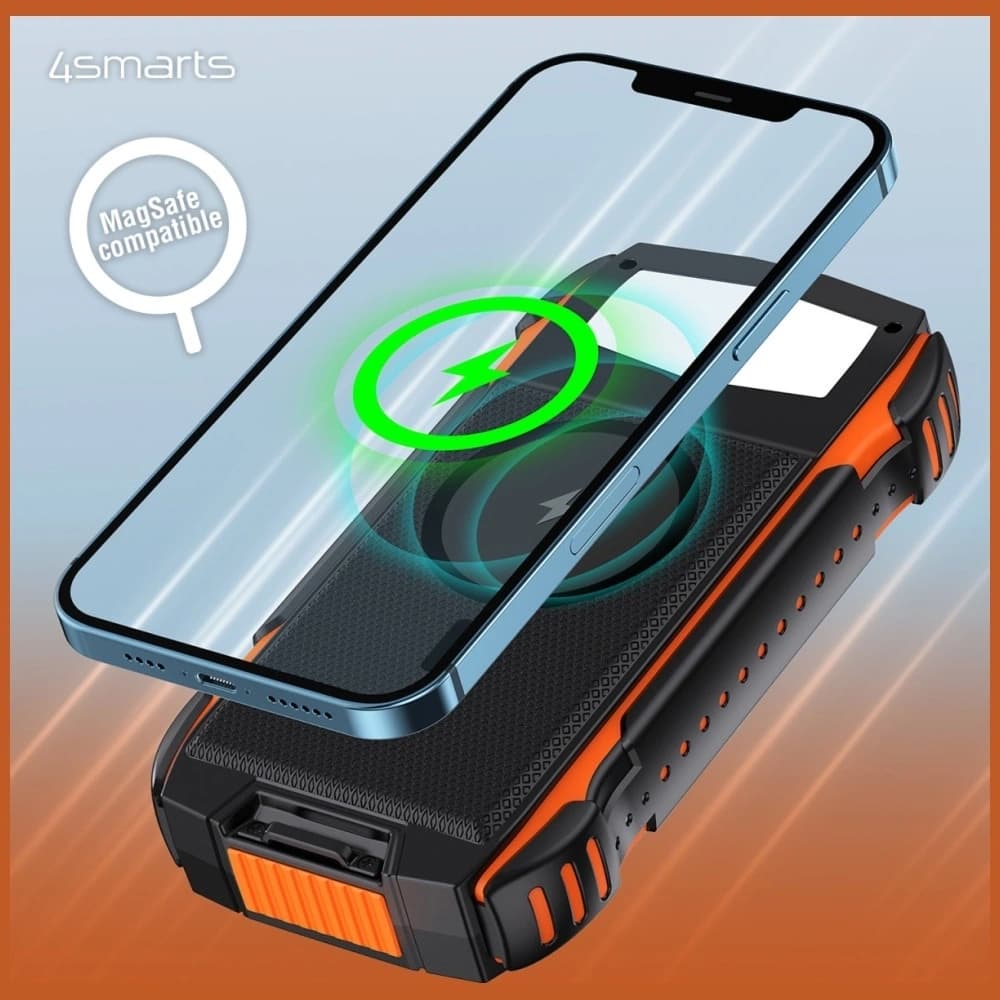 4smarts TitanPack Rugged UltiMag 20000mAh Baterie Externă Solară neagră - 3