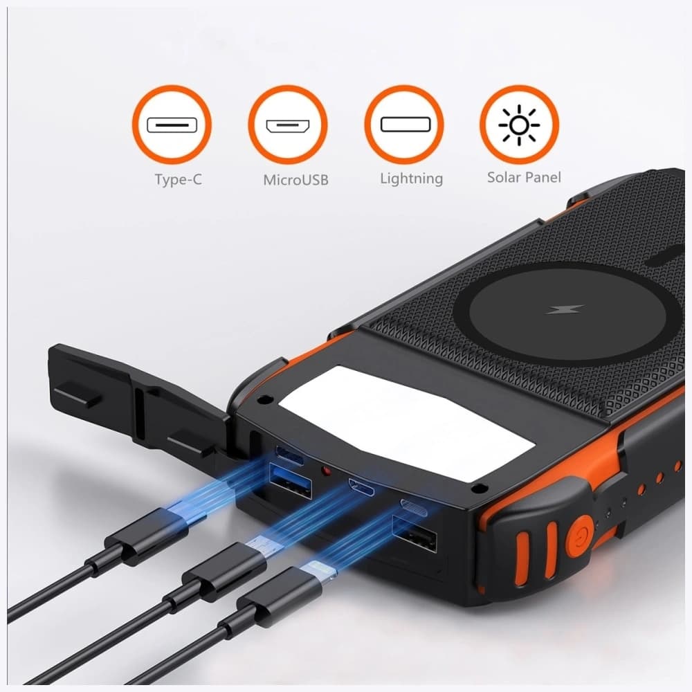 4smarts TitanPack Rugged UltiMag 20000mAh Baterie Externă Solară neagră - 5