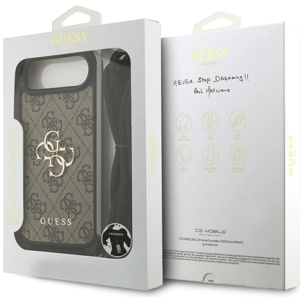 Guess 4G Big Logo Cord Stap Crossbody Apple iPhone Air maro - 7