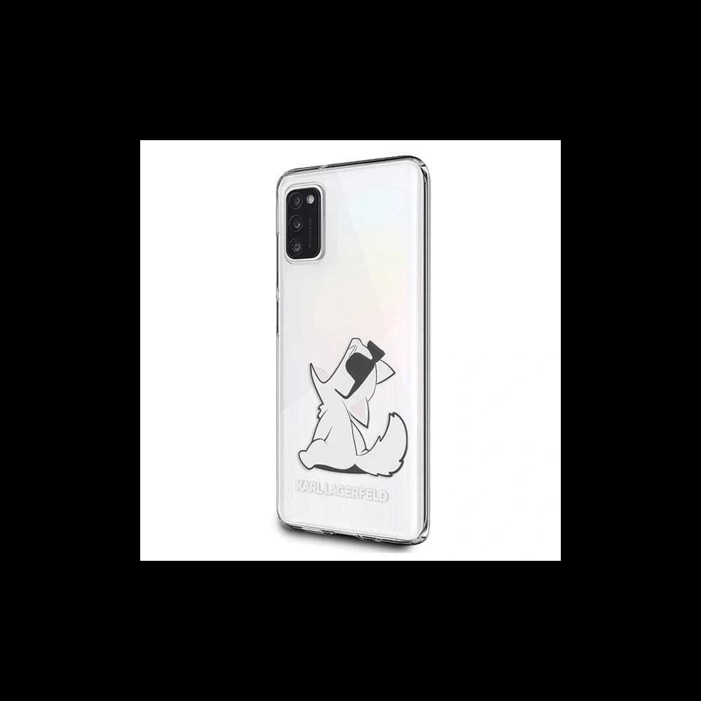 Karl Lagerfeld KLHCA41CFNRC Samsung Galaxy A41 hardcase transparent Choupette Fun