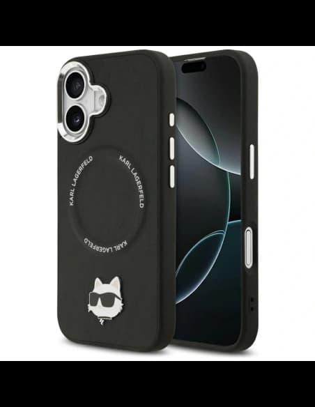 Karl Lagerfeld Choupette Pin MagSafe Apple iPhone 17 negru
