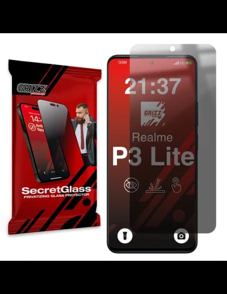GrizzGlass Matte SecretGlass Realme P3 Lite