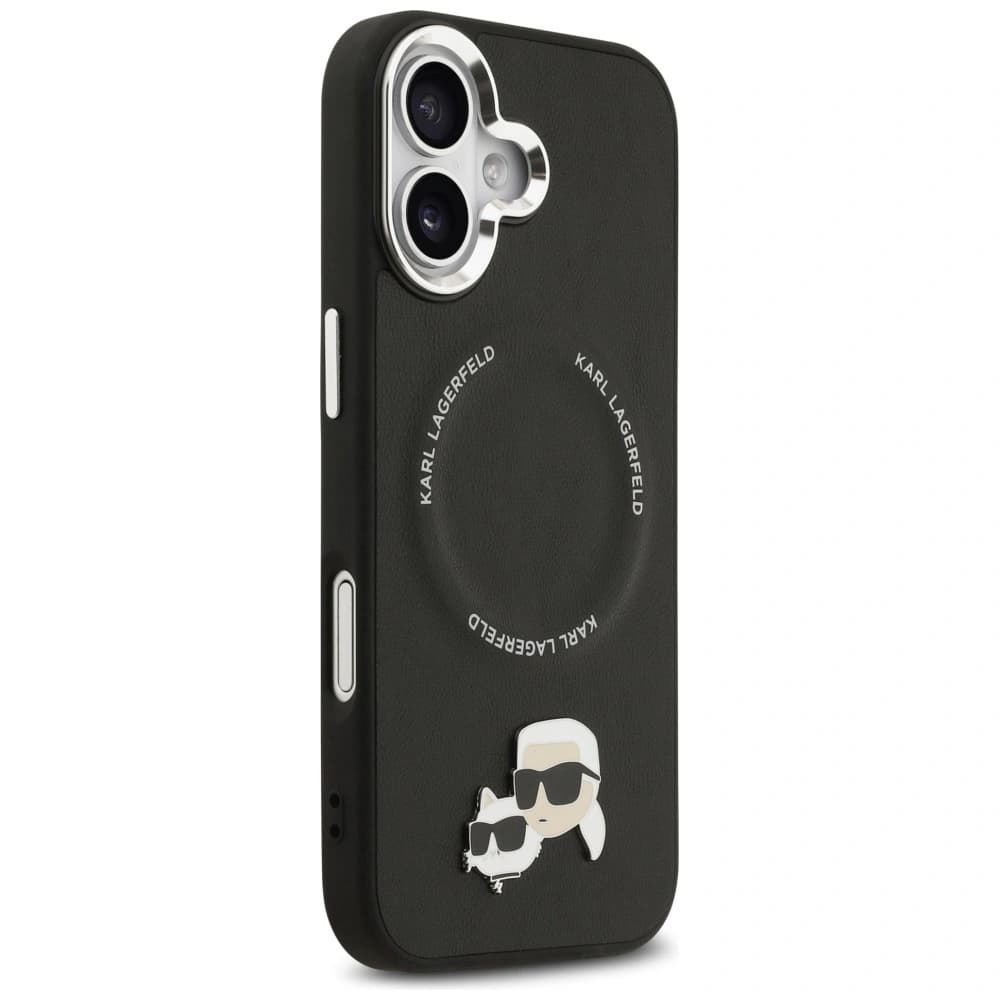 Karl Lagerfeld Karl & Choupette Insigne MagSafe Apple iPhone 17 negru - 4