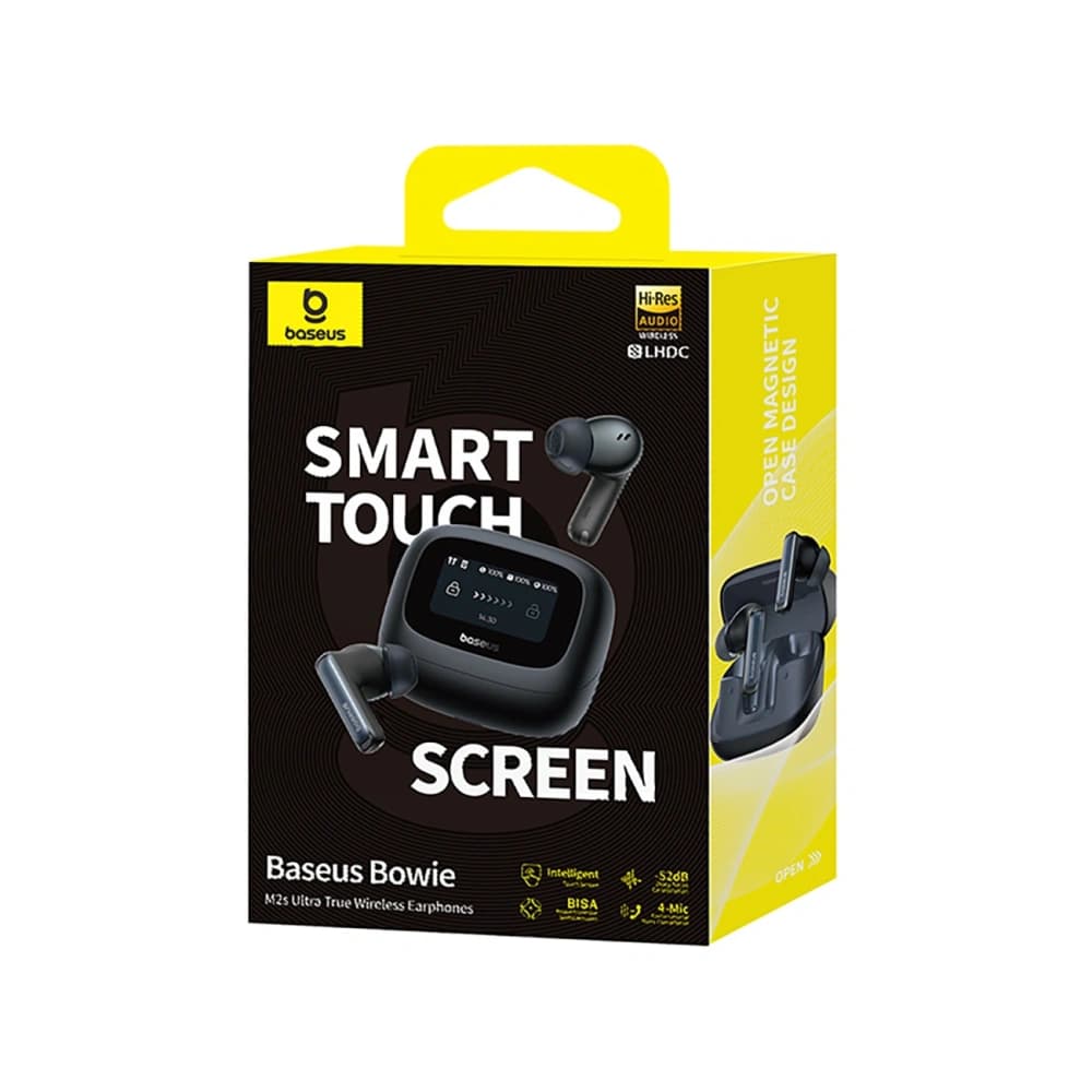 Baseus Bowie M2s Ultra TWS Vezeték nélküli In-Ear Fejhallgató Interaktív Képernyővel Fekete - 7