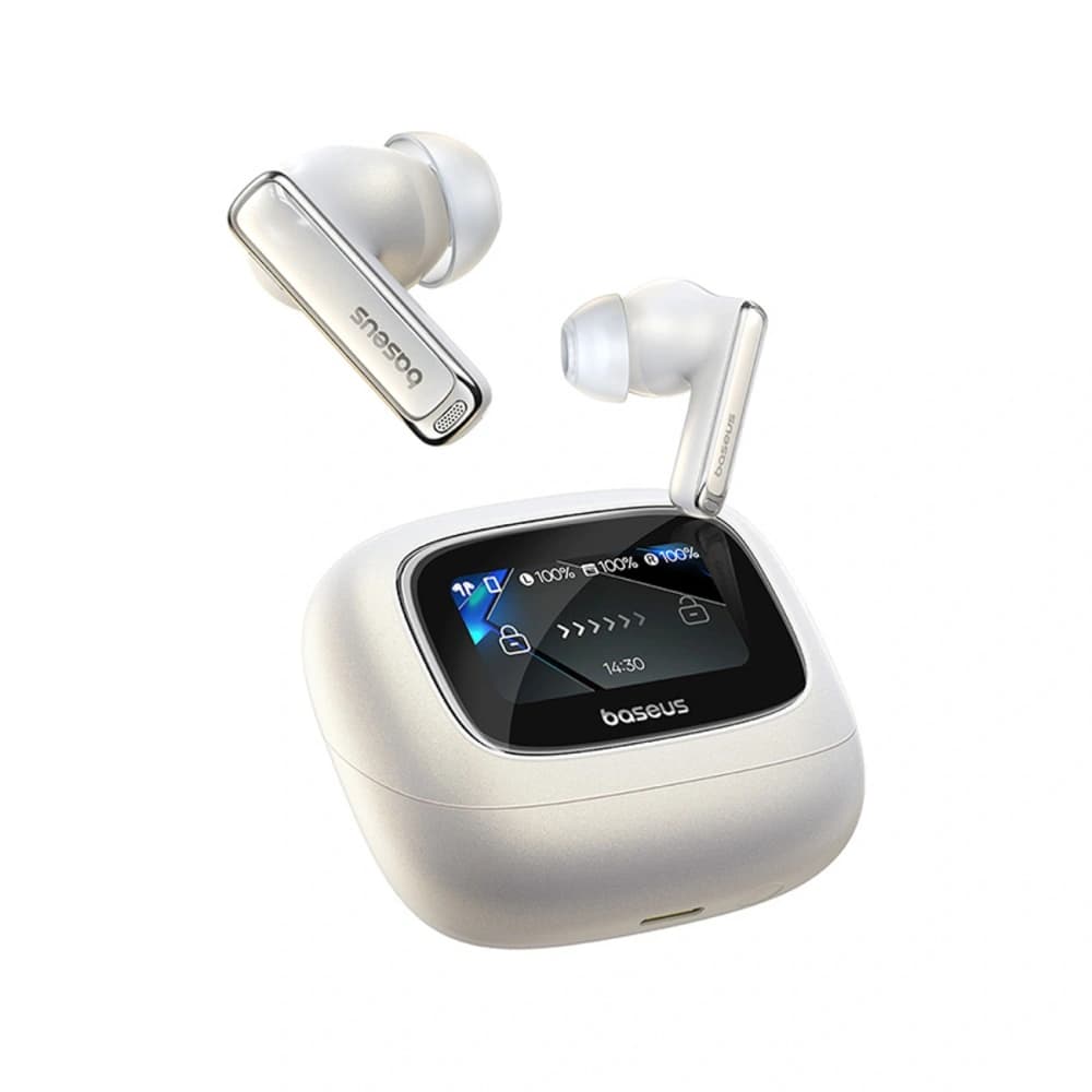 Căști wireless in-ear Baseus Bowie M2s Ultra TWS cu ecran interactiv Alb - 1