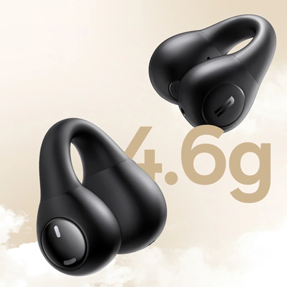 Bezprzewodowe słuchawki Baseus Bass 15 Clip OWS + kabel Baseus Simple USB-C 3A 30cm czarne - 13