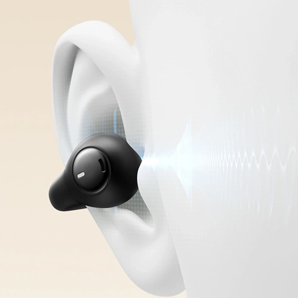 Bezprzewodowe słuchawki Baseus Bass 15 Clip OWS + kabel Baseus Simple USB-C 3A 30cm czarne - 15