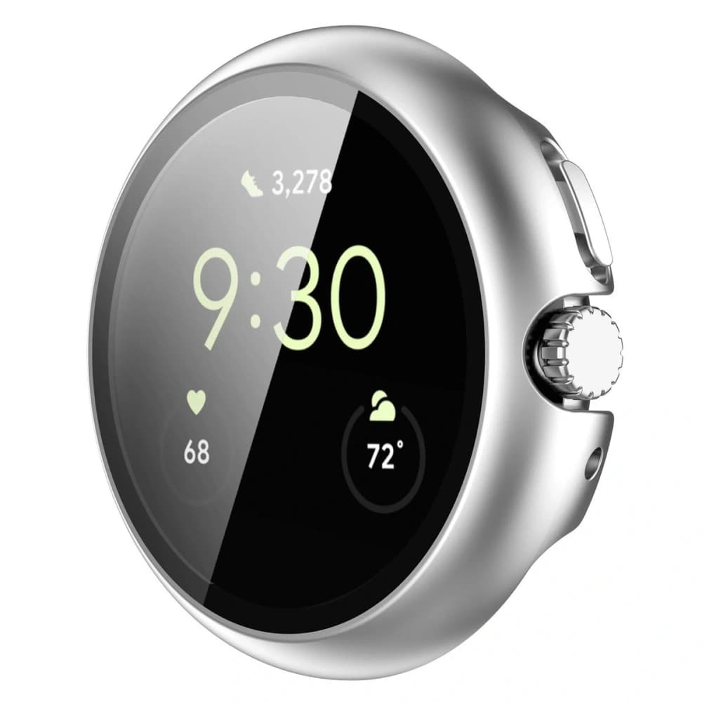 Bizon Case+Glass Hodinky Google Pixel Watch 4 41mm matná stříbrná - 6