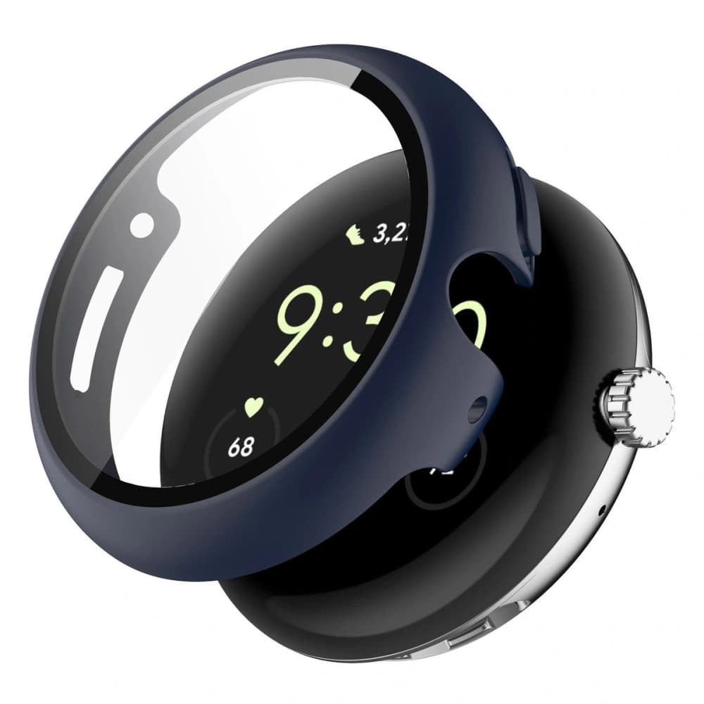 Bizon Case+Glass Hodinky Google Pixel Watch 4 41mm matná námořnická modř - 4