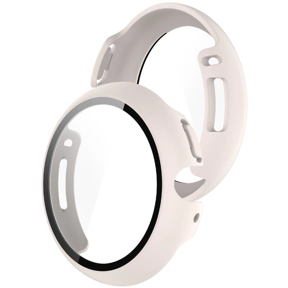 Bizon Case+Glass Hodinky Google Pixel Watch 4 45mm matná béžová - 1