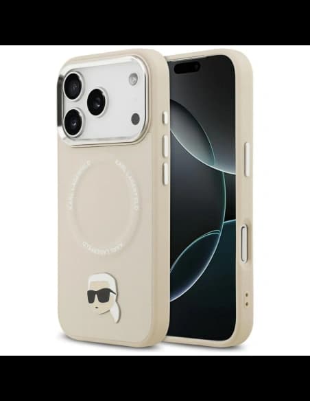 Karl Lagerfeld Karl Pin MagSafe Apple iPhone 17 Pro Max béžový