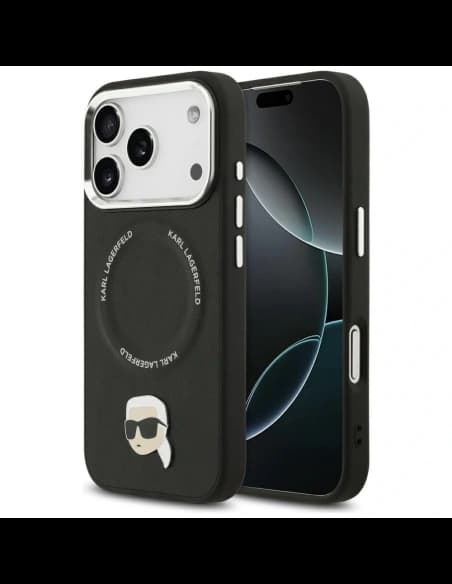 Karl Lagerfeld Karl Pin MagSafe Apple iPhone 17 Pro Max černý