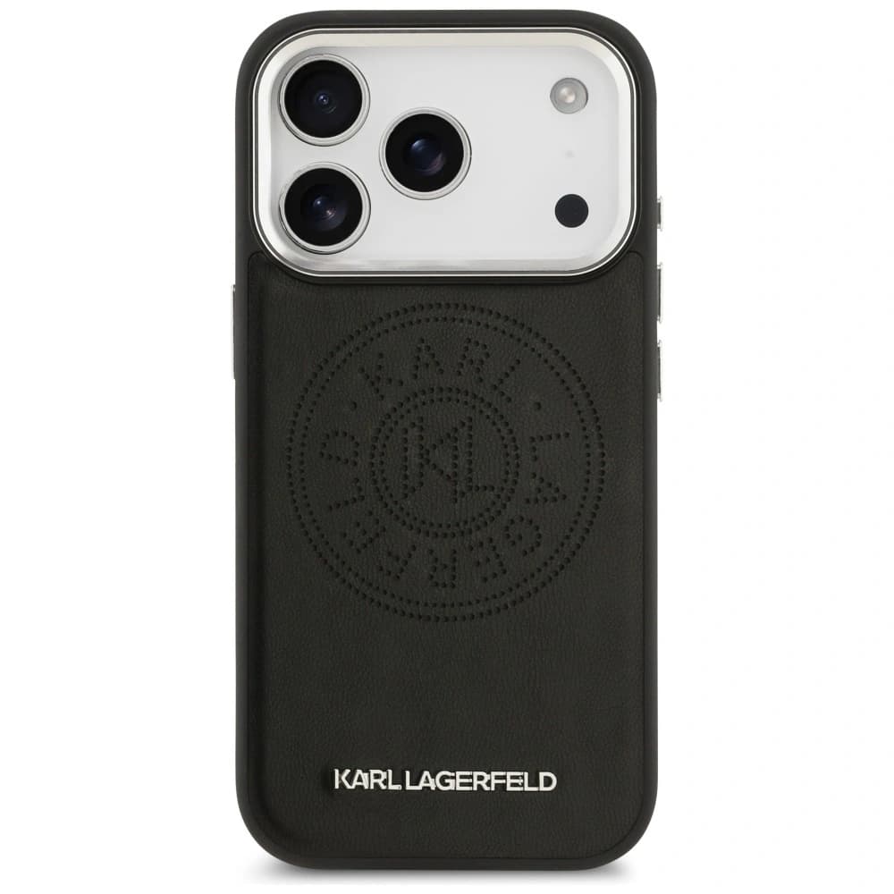 Karl Lagerfeld Logo Point & Metal MagSafe Apple iPhone 17 Pro negru - 3
