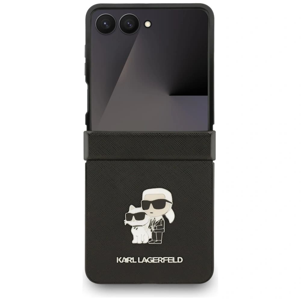 Karl Lagerfeld Saffiano Karl&Choupette Pin Samsung Galaxy Z Flip7 black - 2